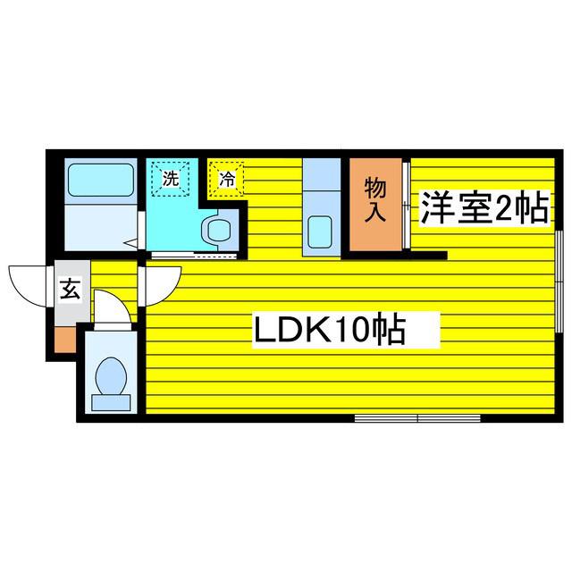 エルマーノN23(1LDK/4階)の間取り写真