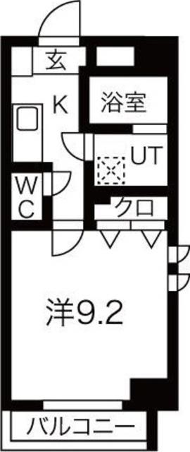 ヴィガラス永田町(1K/5階)の間取り写真