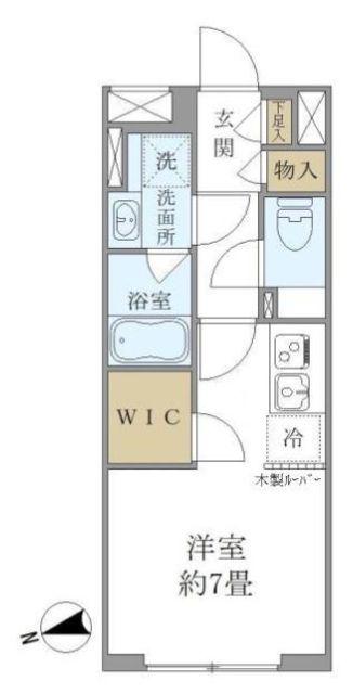 TS SQUARE KAGURAZAKA(ワンルーム/4階)の間取り写真