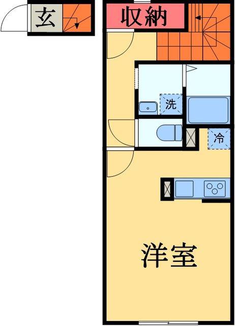 LNセブン長沼(ワンルーム/2階)の間取り写真