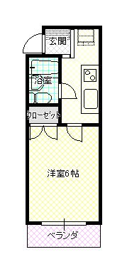 ラ・ファイエット本郷(1K/4階)の間取り写真