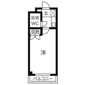 第2山本ビル(1K/2階)の間取り写真