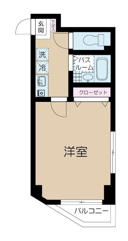 DRホームズ上石神井(1K/2階)の間取り写真