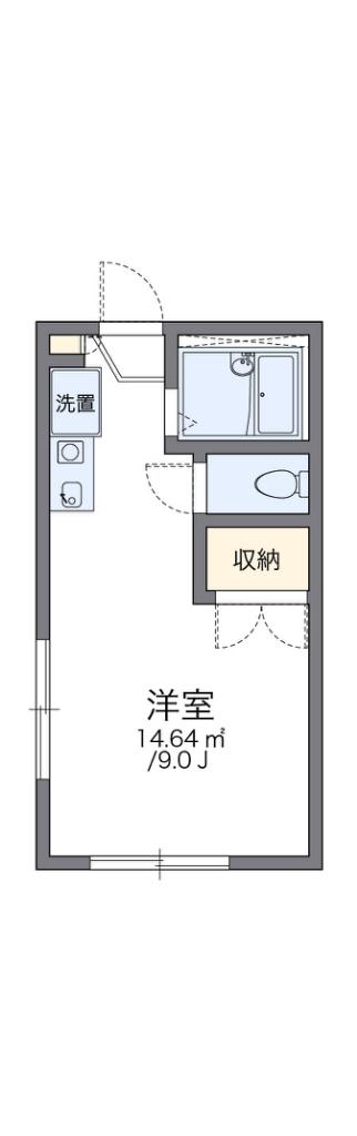 レオパレス直方(1K/2階)の間取り写真