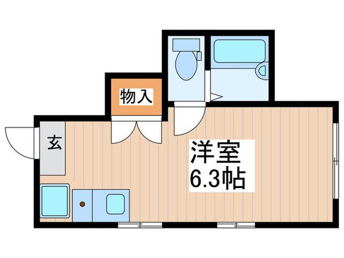 ウィンズ・パレ永福町(ワンルーム/1階)の間取り写真