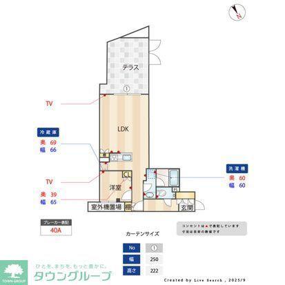 ACP RESIDENCE 新江古田(1LDK/B1階)の間取り写真