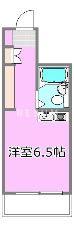 オラシオンT-II(ワンルーム/2階)の間取り写真
