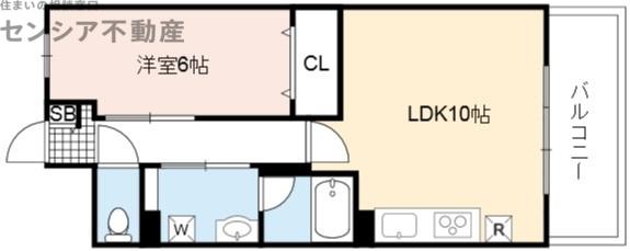 プレステイジEXE(1LDK/5階)の間取り写真