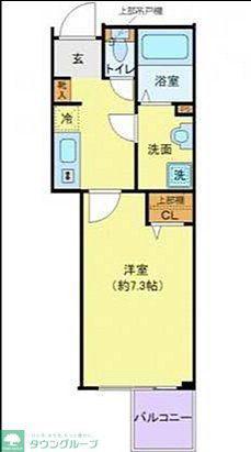 クレヴィスタ赤羽(1K/5階)の間取り写真