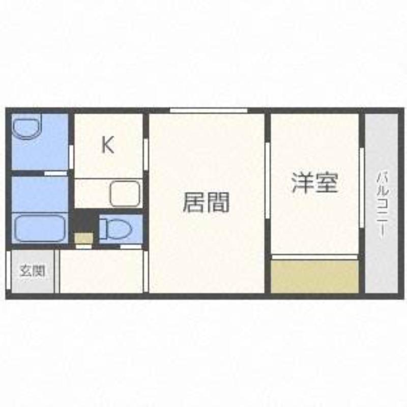 ハウスオブマーキスII(1LDK/2階)の間取り写真