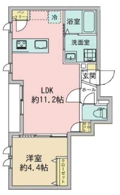 プランドール(1LDK/2階)の間取り写真