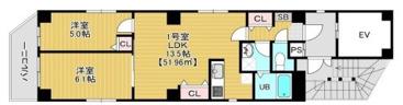 金太郎ヒルズ361(2LDK/2階)の間取り写真