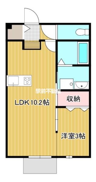 エトワール(1LDK/1階)の間取り写真