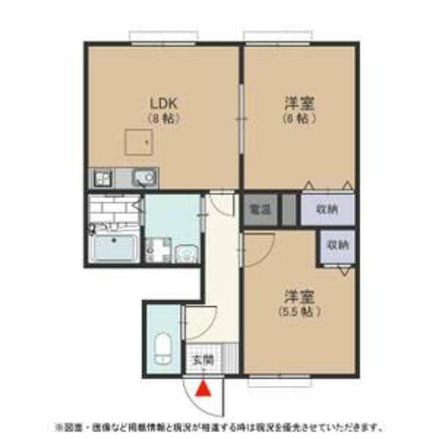 パナコート長田(2LDK/1階)の間取り写真