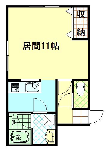エーコー第5ビル(ワンルーム/4階)の間取り写真