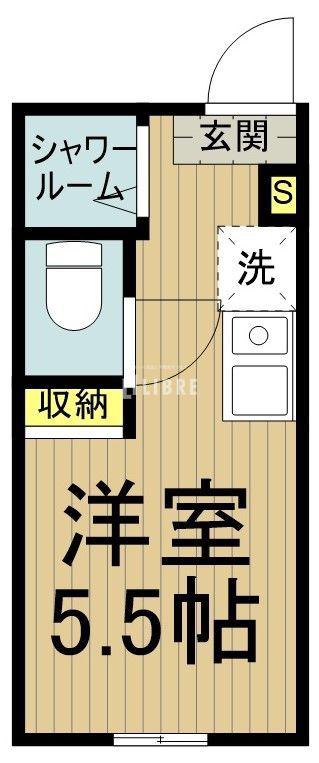 MANNA A棟(ワンルーム/1階)の間取り写真