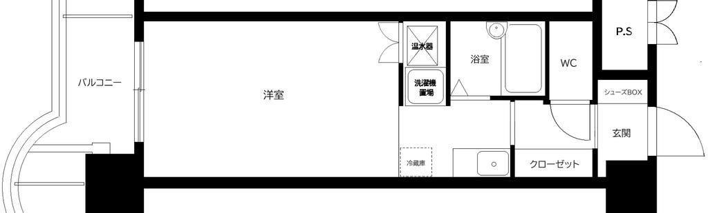 コボリマンション新大阪(ワンルーム/9階)の間取り写真