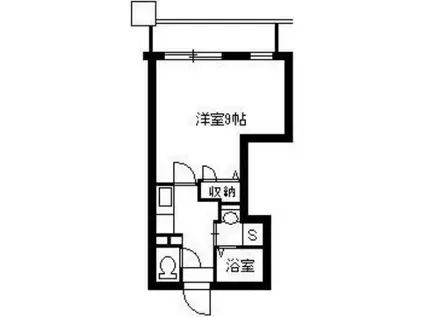 COSUMO UEARATA(1K/7階)の間取り写真