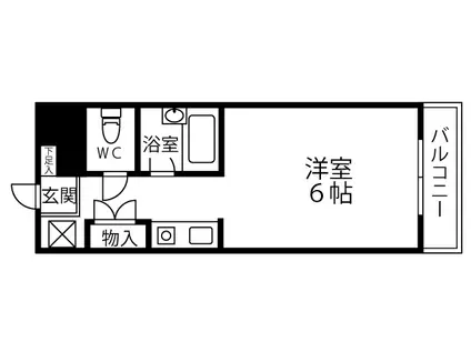 サン松香台(ワンルーム/2階)の間取り写真