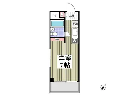 ファインスクエア鴨志田II(ワンルーム/3階)の間取り写真