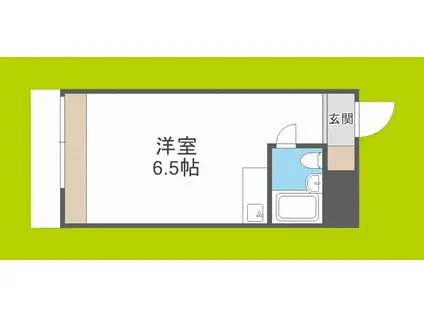 ライオンズマンション新大阪第5(ワンルーム/9階)の間取り写真