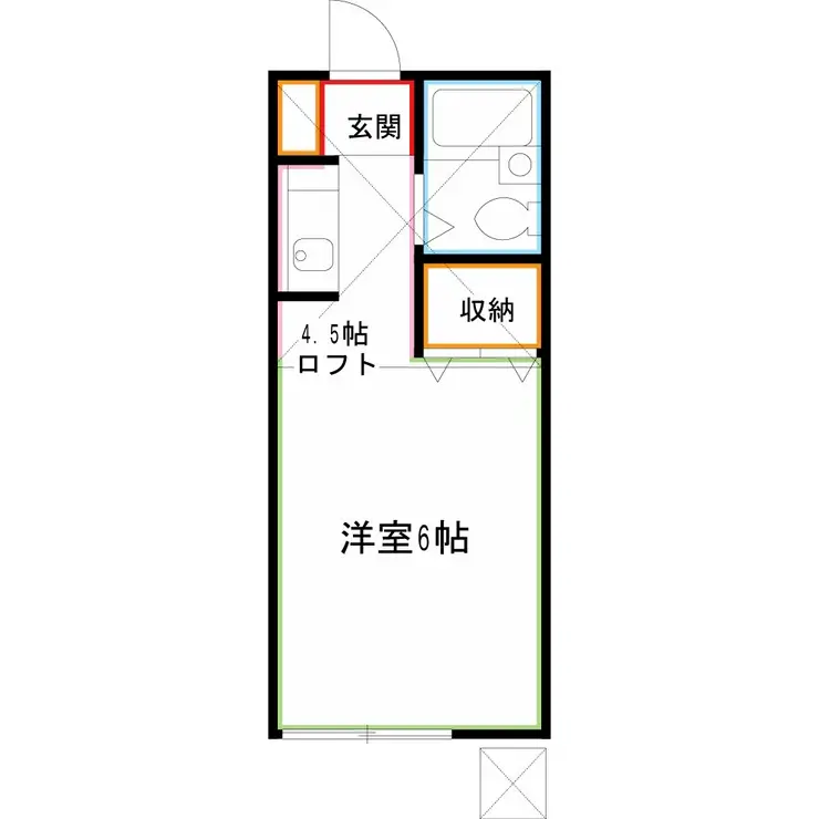 ベルローズ三鷹 1階階 間取り