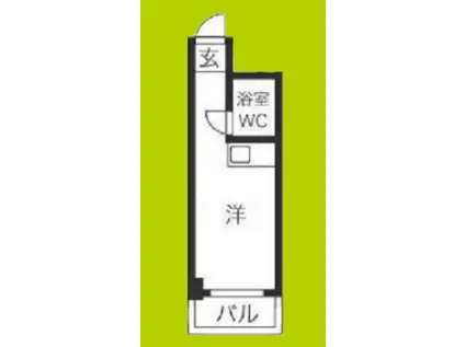 メゾン第3新大阪(ワンルーム/5階)の間取り写真