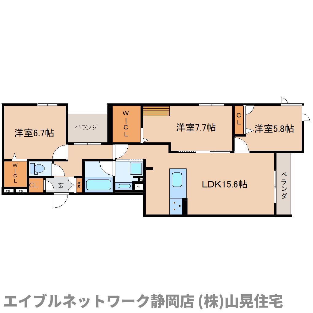 A 東草深(3LDK/2階)の間取り写真