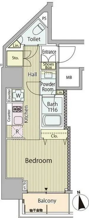 RESIDENCe高輪台 2階階 間取り