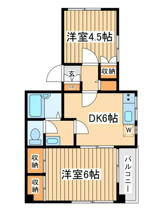 みすきゃんさす南台 6階階 間取り