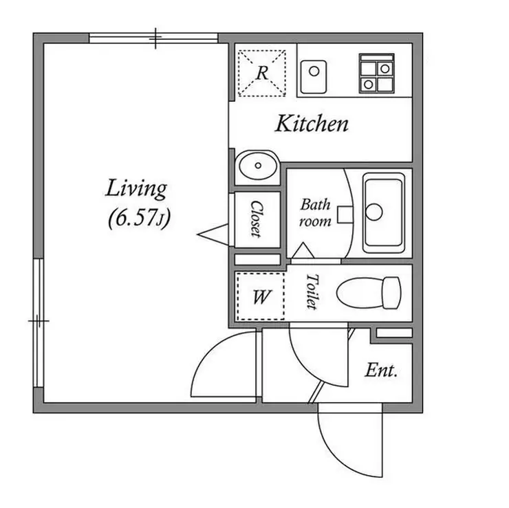 MODULOR池上 4階階 間取り