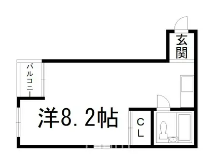やまやすビル(ワンルーム/2階)の間取り写真