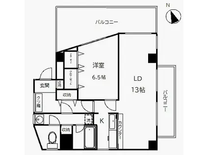 PLENDY永福(1LDK/3階)の間取り写真