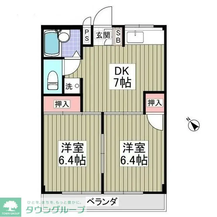 ベルウッドハイツ 2階階 間取り