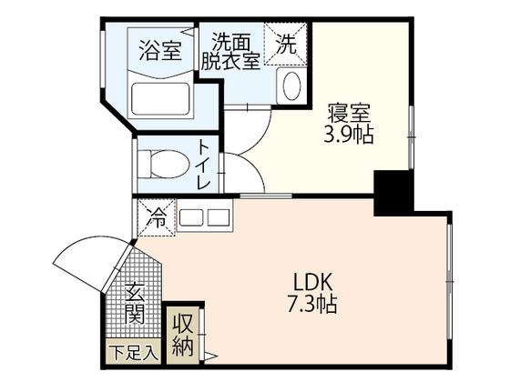 M TERRACE住吉(1LDK/2階)の間取り写真