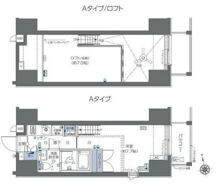 ZOOM六本木 2階階 間取り