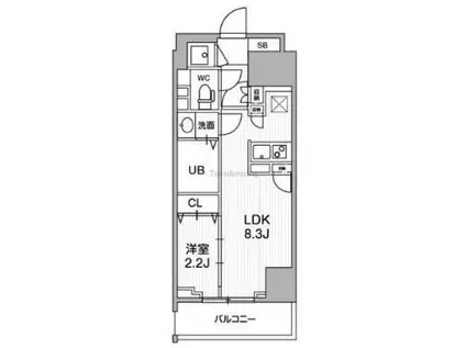テラス森下(1LDK/5階)の間取り写真