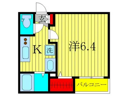 PARK EZE 柏(1K/1階)の間取り写真