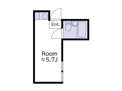 マリソル十二社(ワンルーム/1階)の間取り写真