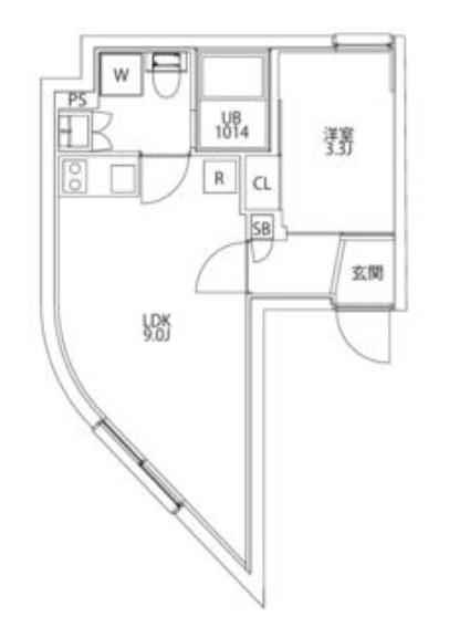 CITY WALK王子DUE(1LDK/5階)の間取り写真