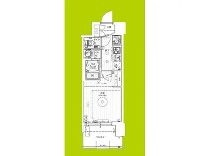 エステムコート難波ウエスト-SIDEVIIIエクシーナ(1K/11階)の間取り写真