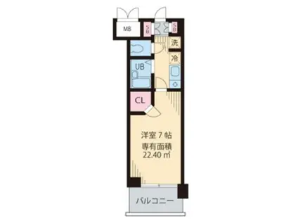 ビイルーム吉祥寺(1K/2階)の間取り写真