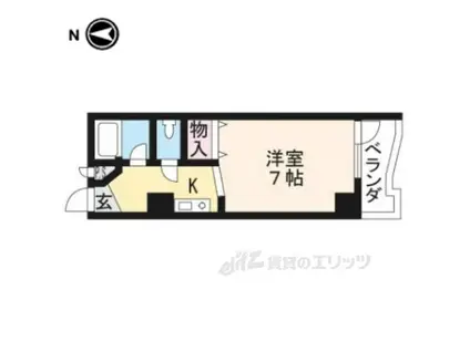 エスタシオン・シバタ(1K/3階)の間取り写真