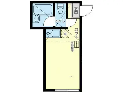 ユナイトHEMIアイザックの杜(ワンルーム/2階)の間取り写真