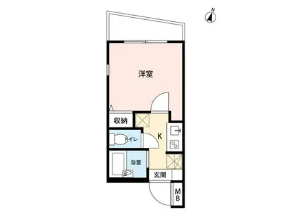 ピアコートTM板橋本町(1K/3階)の間取り写真