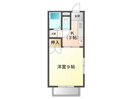 メゾン・ド・グルナ(1K/3階)の間取り写真