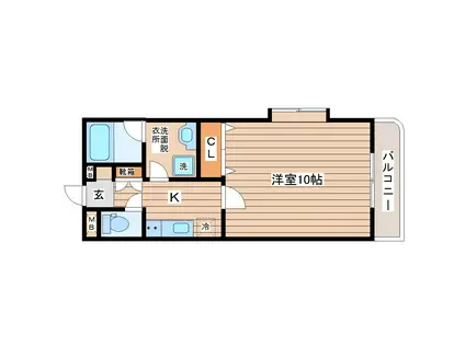 ドミトーレ6-4(1K/1階)の間取り写真