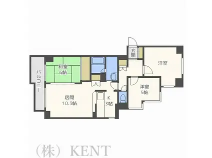  プレステージI (3LDK/8階)の間取り写真