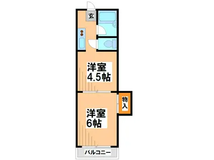 アイフォート国領(2K/1階)の間取り写真