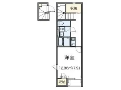 レオネクストMARIN(1K/2階)の間取り写真